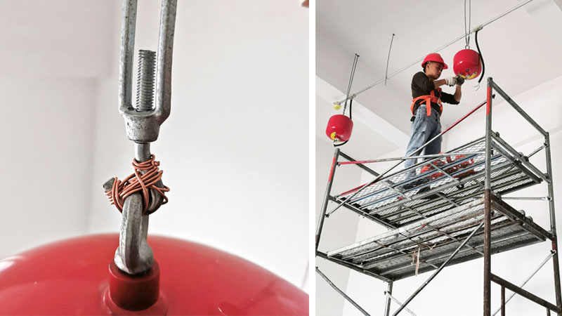 油漆房懸掛超細干粉滅火裝置