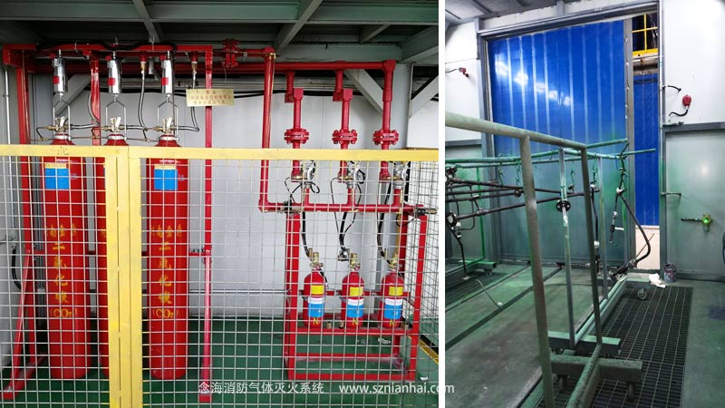 工業(yè)涂裝噴漆生產(chǎn)線氣體消防系統(tǒng)