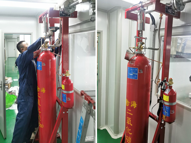 涂布機(jī)滅火裝置安裝